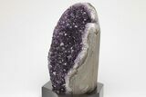 Amethyst Cluster With Wood Base - Uruguay #200006-2